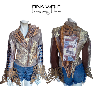 Schlangenleder Jacke BUTTERFLY EFFECT